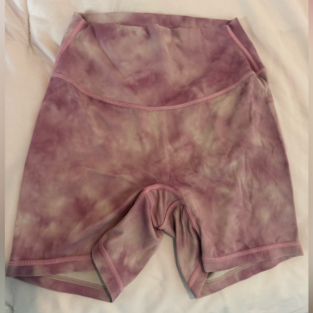 Paragon Fitwear Pink Tie-Dye Biker Shorts